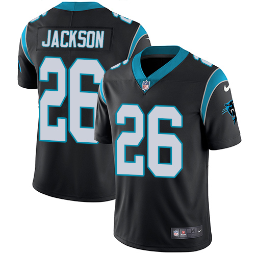 Nike Panthers #26 Donte Jackson Black Team Color Men's Stitched NFL Vapor Untouchable Limited Jersey